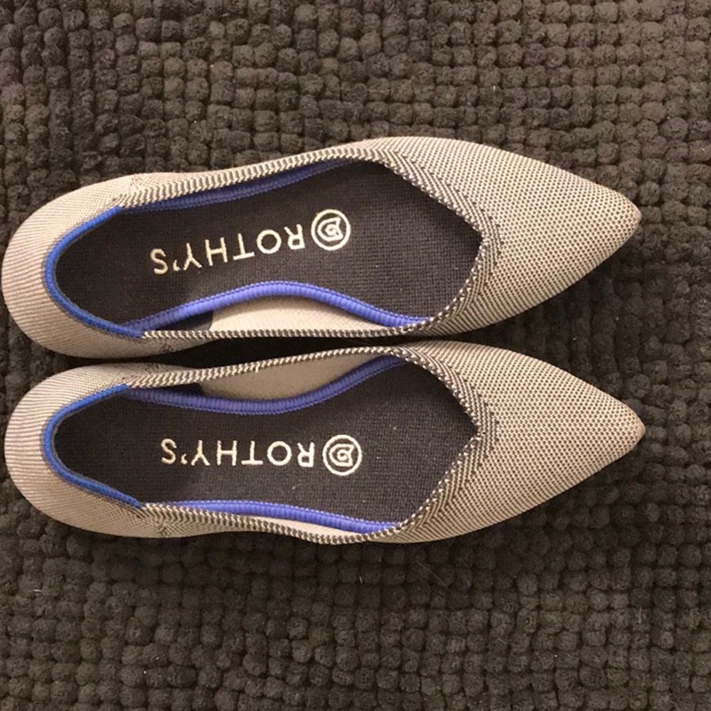 Rothy’s Cloud Grey Birdseye The Point Flats